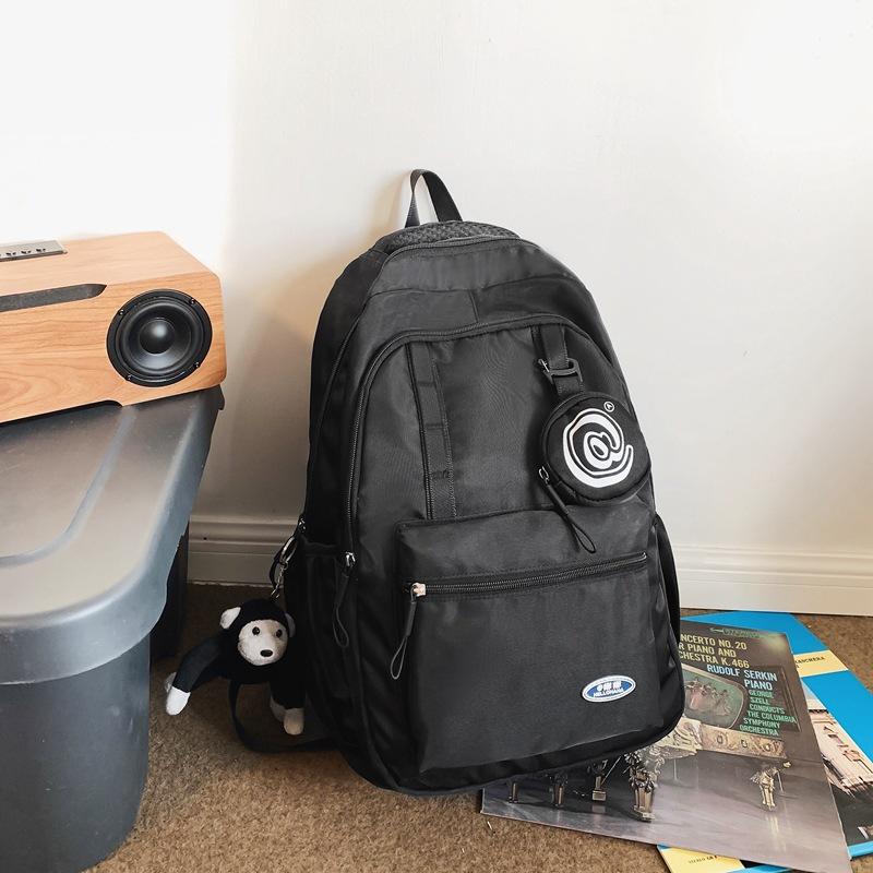 Japanese trendy brand ins backpack versatile casual trendy cool men s backpack fashion student couple large-capacity schoolbag