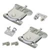Kit 2 Pulley Rollers for Cabinet Sliding Door 20 Kg, Silent with Damper, Metal 43 Mm