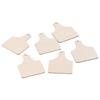 40pcs With Ropes Unfinished Wooden Cutouts Wooden Hanging Cow Tags Cow Ear Tags Cutouts  Home Party