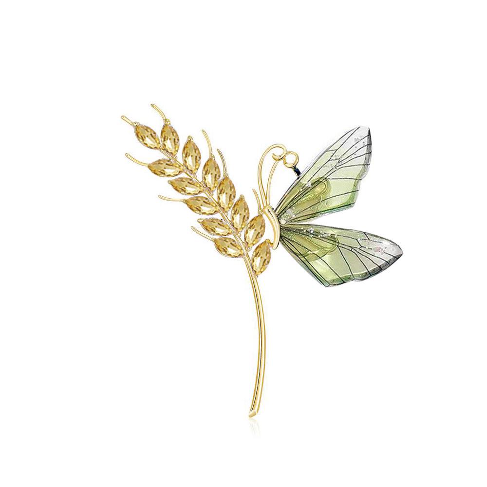 Nowy Styl Broszka Pszczoła z Kroplami Oleju - Urocza Pins Zwierzęcy na Kołnierzyki i Dodatki do Odzieży