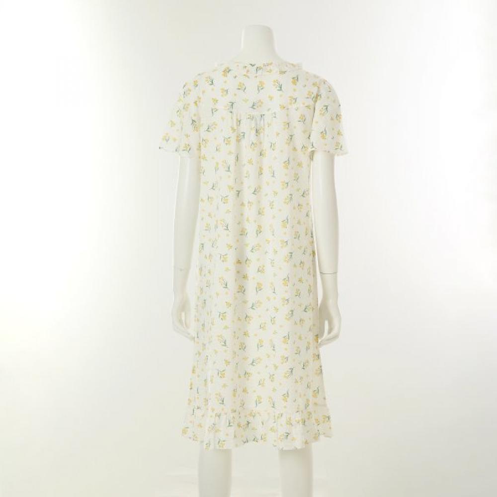 Venus Floral Print Cotton Rayon Gown Vgns211