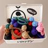 2/10 Piezas Gomas Elásticas para el Pelo Anudadas para Mujeres Alta Elasticidad Cuerda para la Cabeza de Chica de Moda Coletero Accesorios para el Cabello