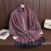 Women Paisley Scarf Cashmere Feeling Pashmina Shawls Tassel Hijab Head Wraps Femme Winter Scarves Foulard Bufanda