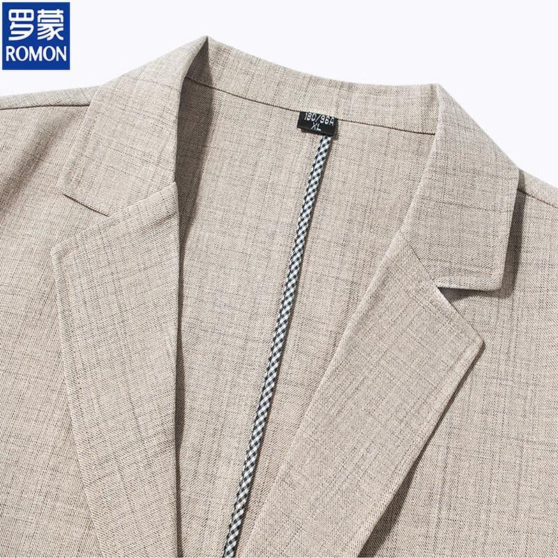 ROMON Men's Linen Blend Casual Blazer