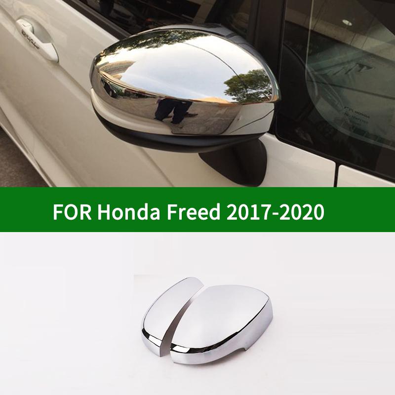 

Для Honda Freed 2017-накладка на зеркало заднего вида автомобиля, аксессуары хромированные серебристые боковые зеркальные чехлы с сигналом поворота