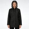 Women's Autumn and Winter Trench Coat Waterproof Women Rain Jacket Windproof Hooded Outdoor Plus Solid Raincoat