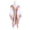 Elegant 2018 Women Chiffon Blouse Coat With Boho Floral Design For Beach Cover Up