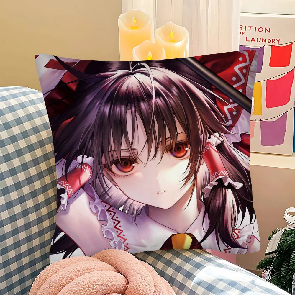 1Pc Touhou Project Pillow Case Fashion Square Pillowcase Bedroom Sofa Room Ins Decoration Leisure