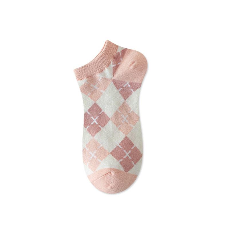 Anti-slip and Non-dropping Boat Socks for Women, Combed Cotton Socks, Shallow-mouthed Breathable Socks, Short Socks, Thin Styles for Spring and Autumn