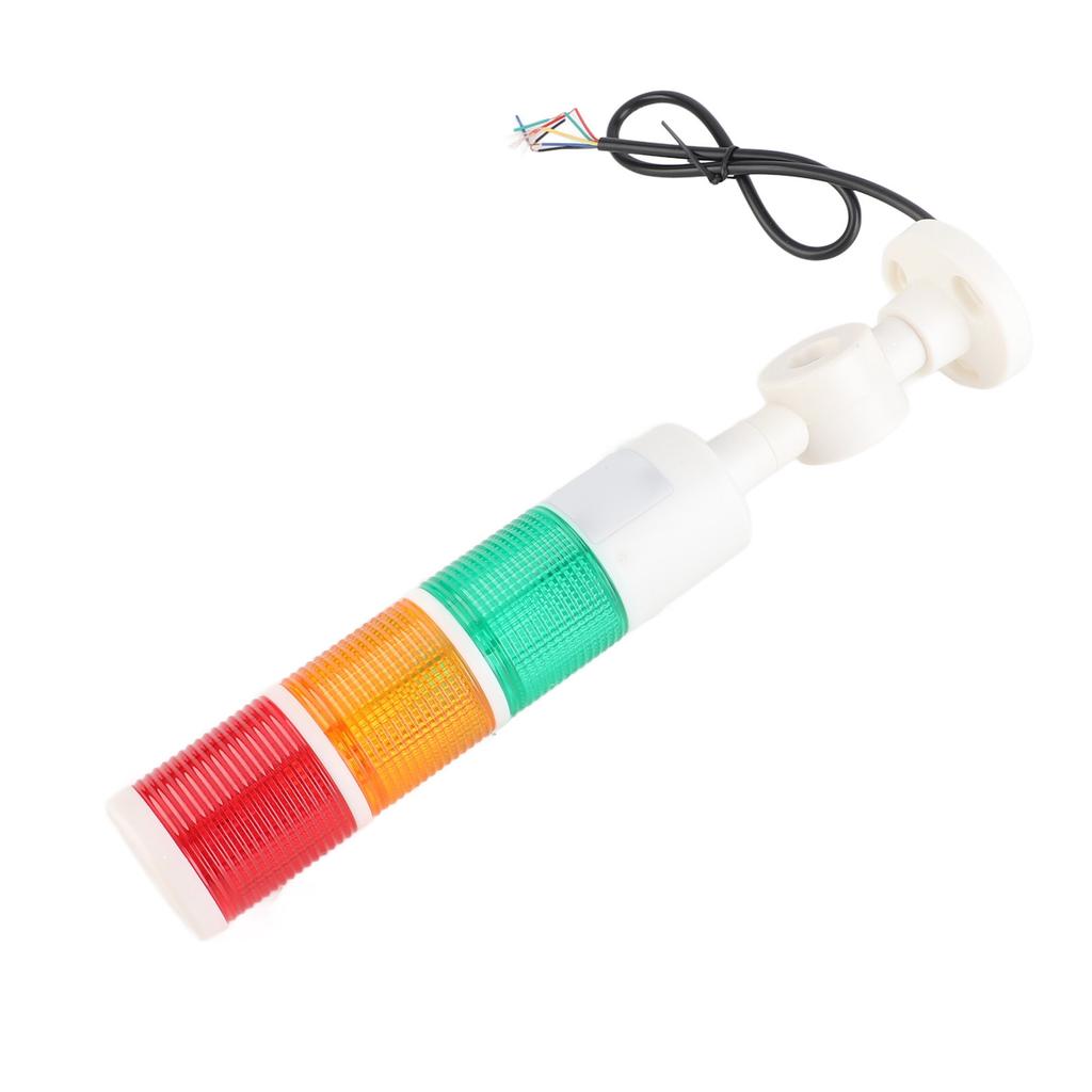 LED Signal Tower Light 3 Tier Red Yellow Green IP54 Foldable Industrial Warning Lamp with Buzzer DC24V