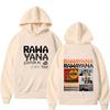 Rawayana Tour Print Hoodie Herren Damen Hip-Hop Pullover Langarm Locker Lässig Sweatshirts Oberteile