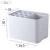Raatel Stylish Slim Outdoor Umbrella Stand (White) - Nordic Design, Compact, Rustproof, Folding Umbrella Stand