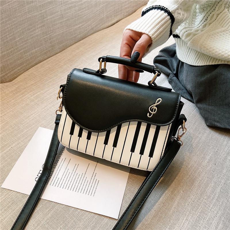 Korean Piano Design Women Shoulder Bags PU Leather Messenger Bag Handbag Fashion Corssbody Bag Pocket Coin Purse Package