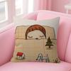 Art YYoshitomo NNaras Pillow Gift Home Office Decoration Bedroom Sofa Car Cushion Cover Case 45x45