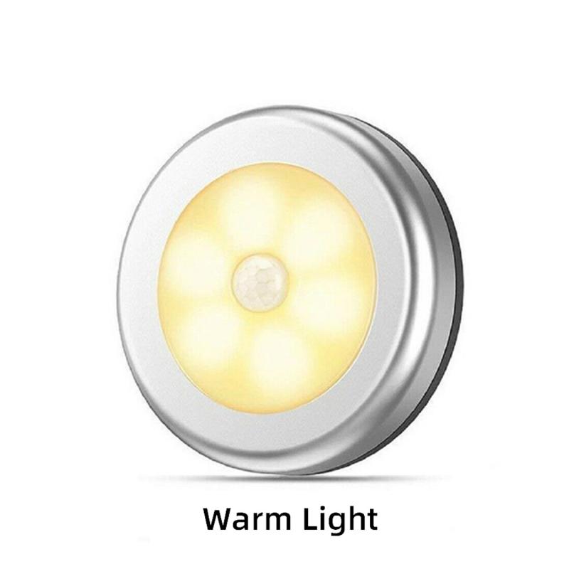 (Warm Light/White Light) LED PIR Motion Sensor Lights Wireless Night Light Battery Cabinet Stair Lamp