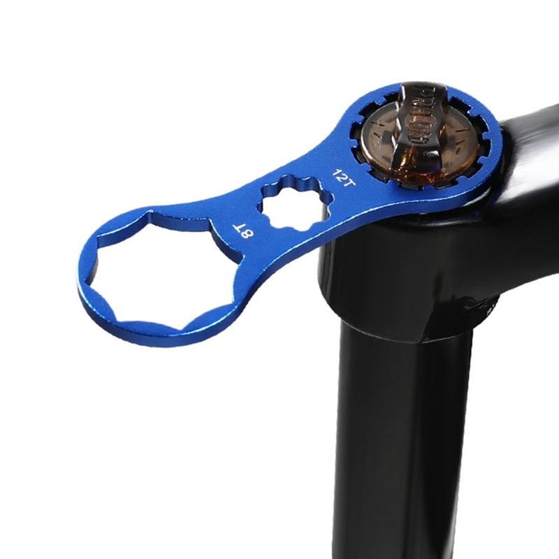 Metal Bicycles Front Fork Caps Spanners Front Fork Removal Tool for Home and Professional Bicycles Maintenances