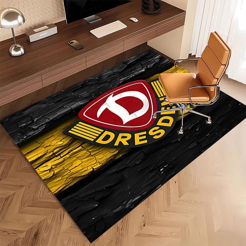 1 Stück Dresden Stadtwappen Druck Teppich - Weich, Waschbar, Rutschfest, Indoor-Matte, Wohnzimmer, Home-Office Dekorativer Teppich, Büro Dekoration