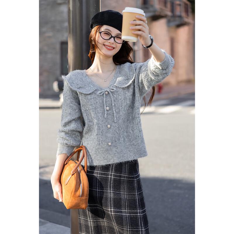 MOCANA Women's Doll Collar Knit Top