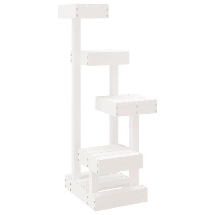 VidaXL Arbre à chat Blanc 45,5x49x103 cm Bois de pin massif 824649