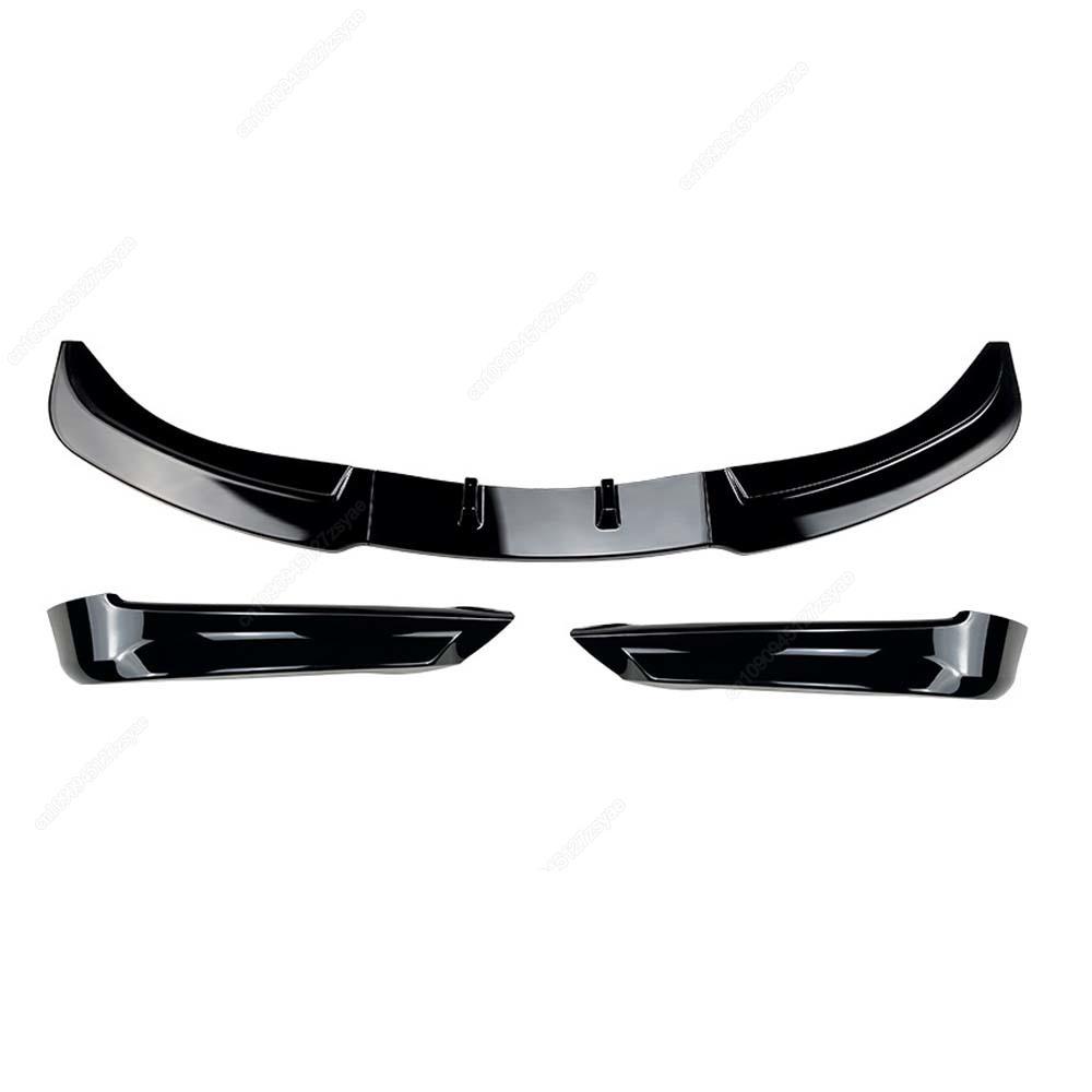 Front Bumper Lip Splitter Diffuser For BMW 3 Series E90 E91 318i 320i 330i 2005-2008 Pre-Facelift ABS Spoiler Body Kit Tuning