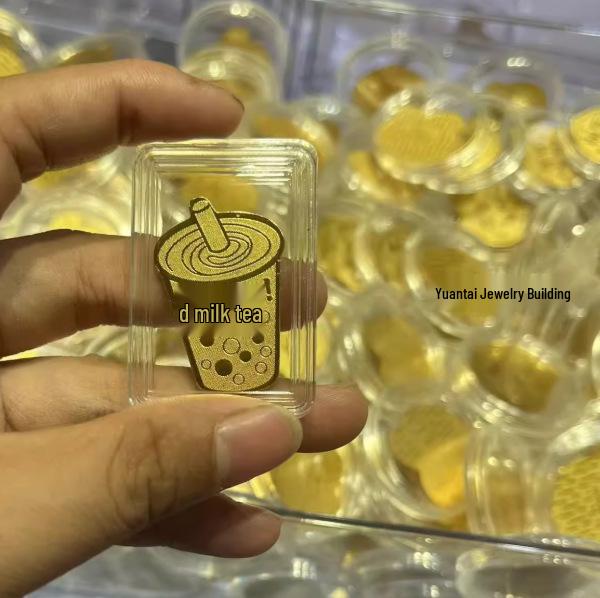 Golden Horse Wealth Sticker: Certified Solid Gold Phone Back with Gold Card and Foil—Bring Prosperity and Luxury.