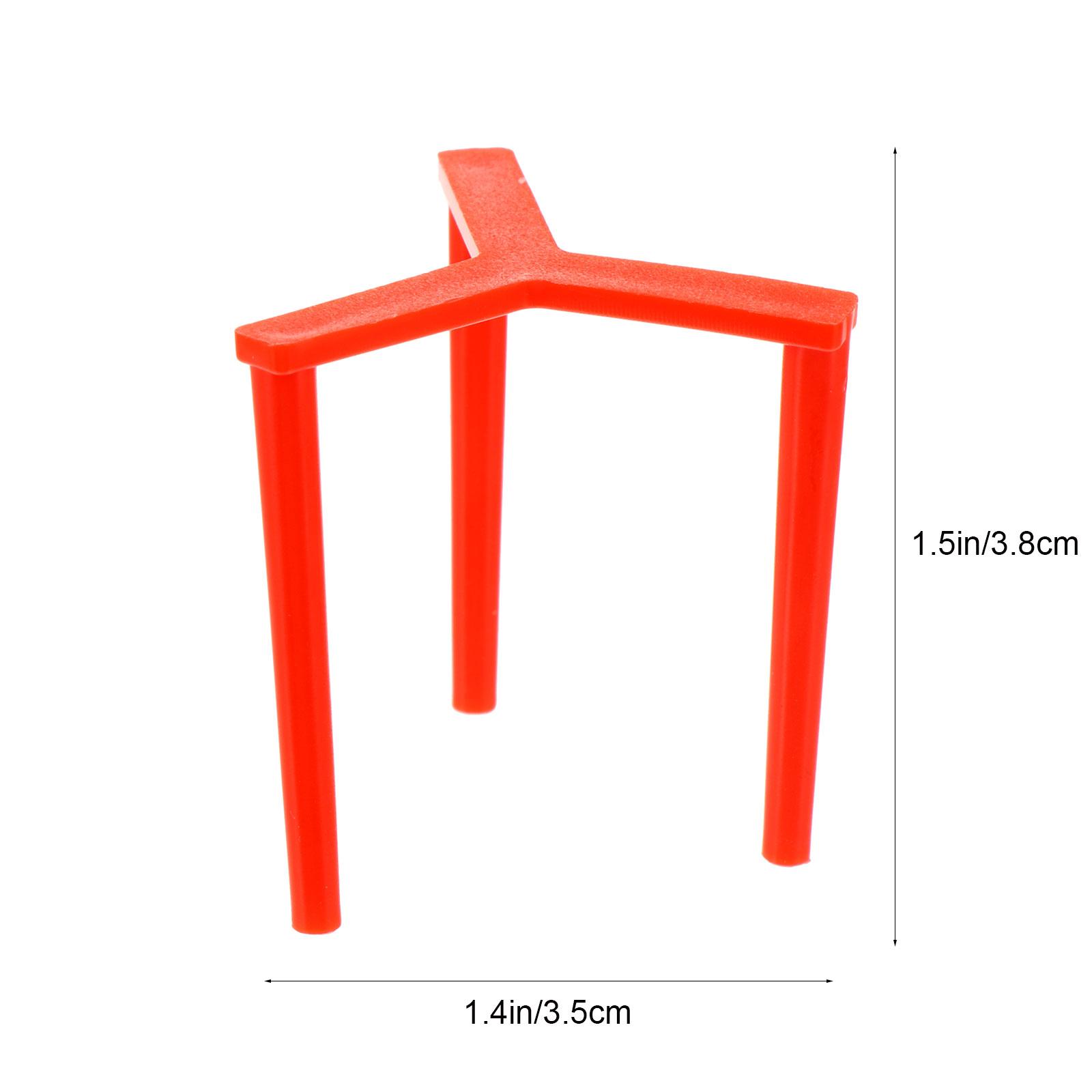 

100pcs Pizza Saver Stands Anti-Stick Box Support Lightweight Plastic Tripod Stack For Takeaway Pizzeria Home Use Kitchen