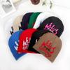 Jacquard Letter Hat Girls Bonnet 2000S Cool Girl Hat Women Headdress Casual Hat