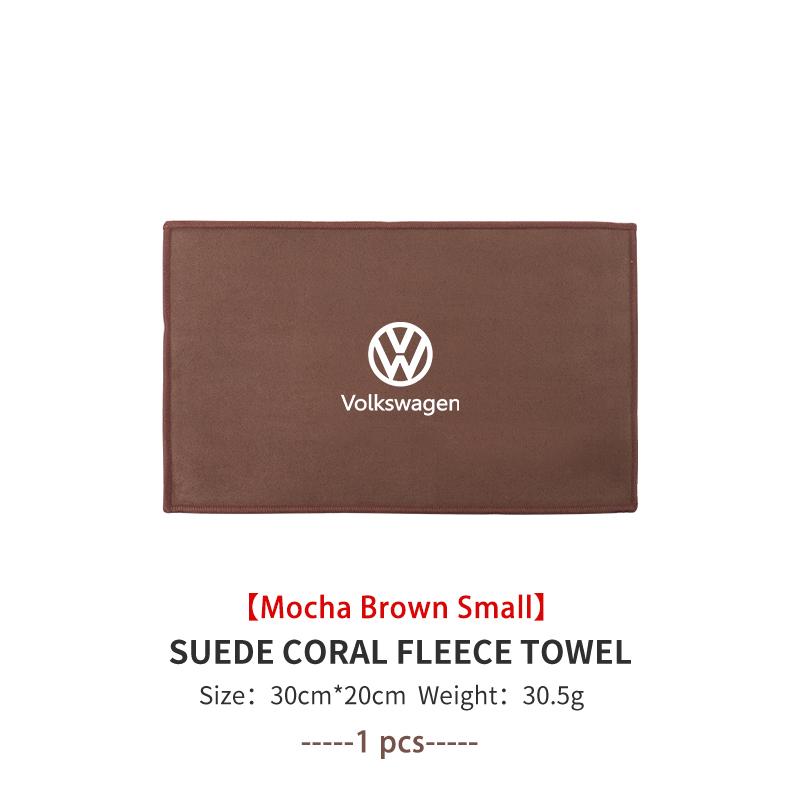 For Volkswagen VW Car Deer Skin Soft Towel Absorbent Velvet Cleaning Wash Tool Golf 4 5 6 7 Polo Jetta Sagitar Magotan Passat B5