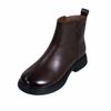 Soft leather soft sole retro velvet warm Martin boots women's autumn and winter new non-slip comfortable versatile short boots