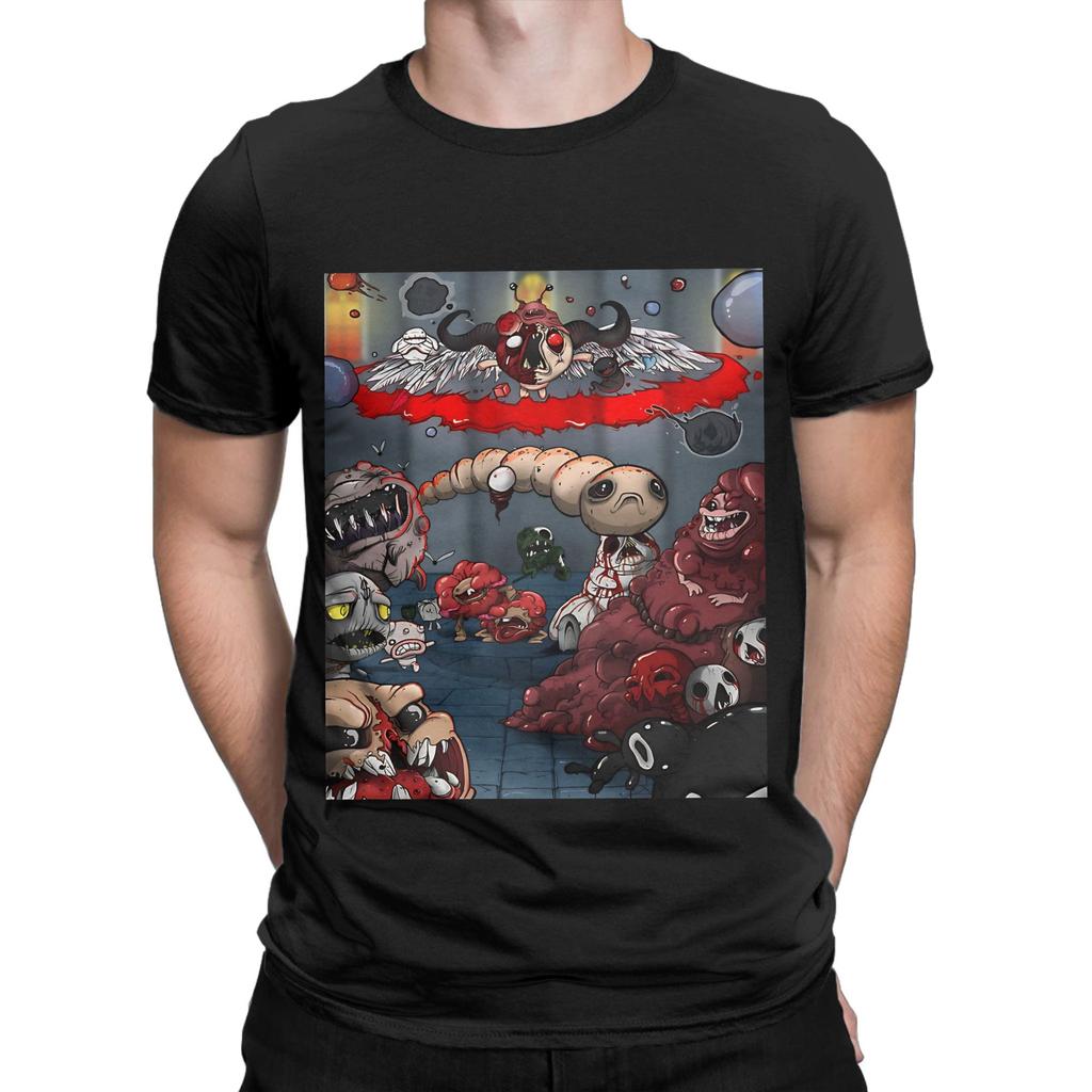 the binding of isaac painting poster Funny Graphic 100% Cotton T-Shirt The Binding Of Isaac Reb