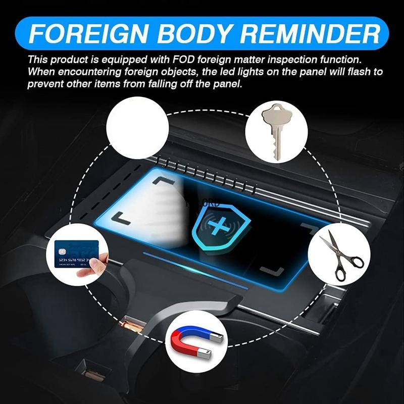 15W Car For Qi Wireless Charging Fast Charger Phone Holder Plate For BMW X3 G01 X4 iX3 X3M X4M G02 2019 2020 2021