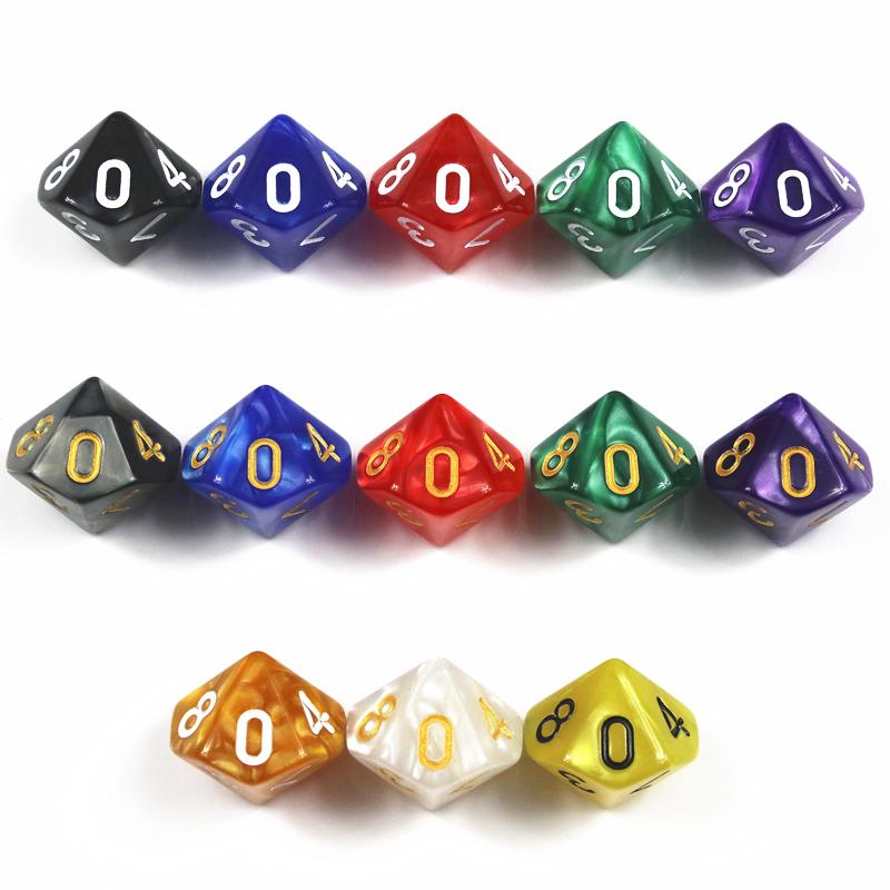 DND Dice Set D10 Game Dice for DND Role Playing Game Mable Effect Polyhedral Dice