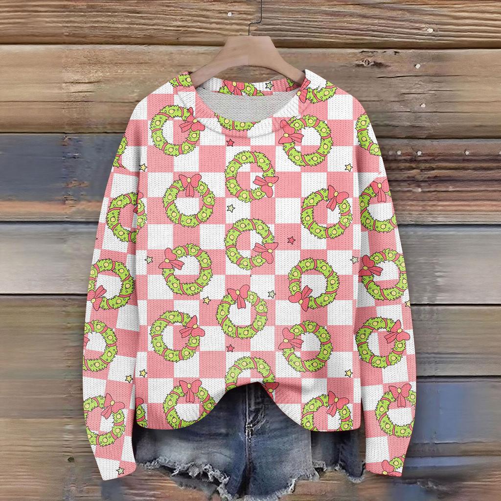 Women's Fashion Casual Long Sleeve Neck Sweater Pullover Top