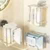 Rusts Proof Bathroom Tissue Holder Delicate Designs Suction Cup Toilet Paper Storage Holder For Home And Office Use