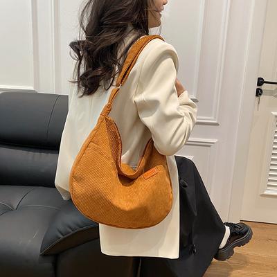 Cord Canvas Tasche Damen neu Studenten Unterricht Stofftasche vielseitig tragbar Schulter Tragetasche Tide