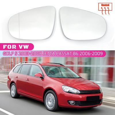 Für VW Golf 5 Mk5 2003 - 2008 Jetta Passat B6 2006-2009 Links Rechts Tür Seite Beheizte Flügel Spiegel Glas Rückansicht Rückansicht Platte