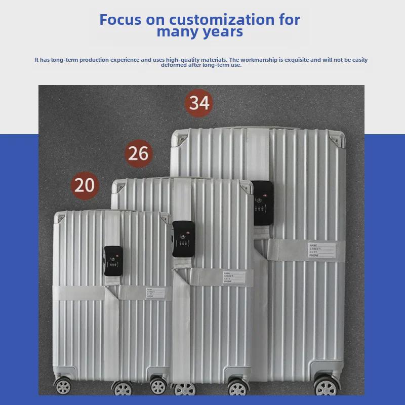 Curea valiză antiexplozivă cu curele încrucișate, cataramă de întărire și lacăt TSA