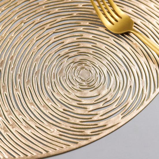 Round Anti-slip Hollow Bowl Pad Placemat Coffee Tea Cup Mat Dinner Table Decor