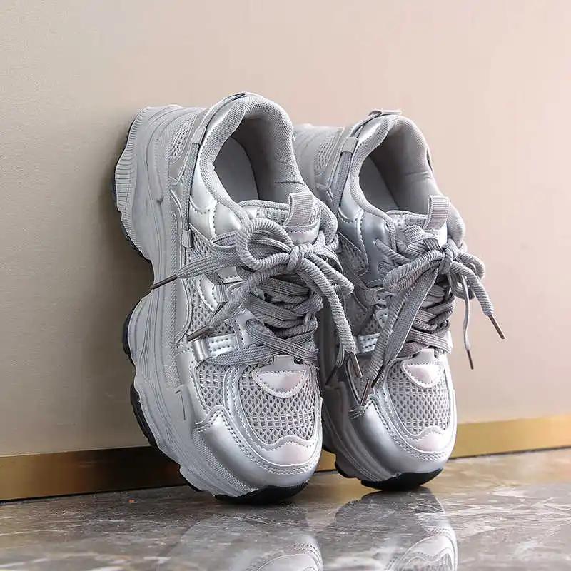 Fashion With Lacing Platformed Original Sneakers Casual Sports Woman Shoes Flat Boots Tenia Classic Womenshoes New Fast Pro