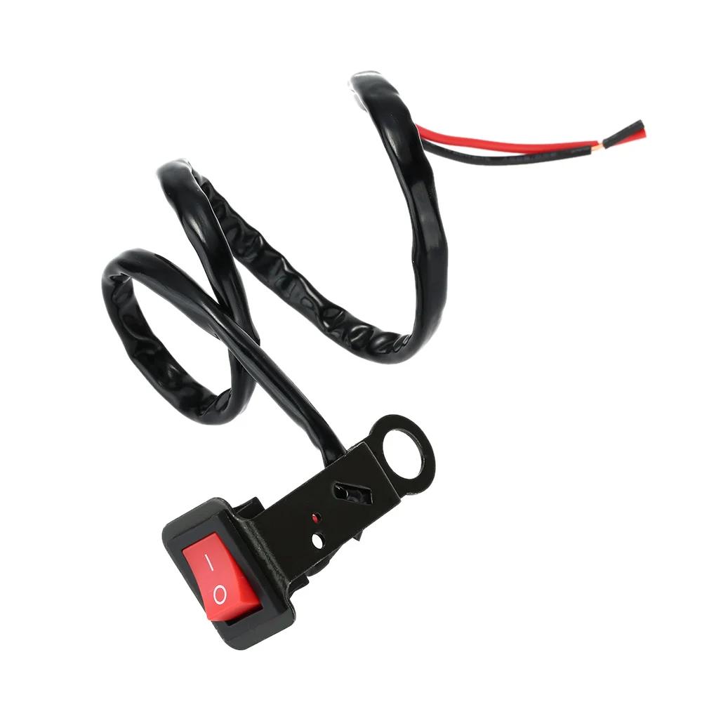 Universal Motorcycle Switch Electric Bike on/Off Power Control ATV Motorcycle Handlebar Switch Button Light DIY Switch Bracket