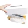 Ohe ABS Resin Tissue Box, Rectangular, White, Approx. 24.5cm H X 13cm W X 7cm D, Smart Home II, Paper Holder, Tissue Box with Magnet, Simple Design, M