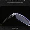 Reading Glasses Men Anti Blue Rays Presbyopia Goggles Women Vintage Rimless Eyewear Diopter +1.0 1.5 2.0 2.5 3.0 3.5 4.0
