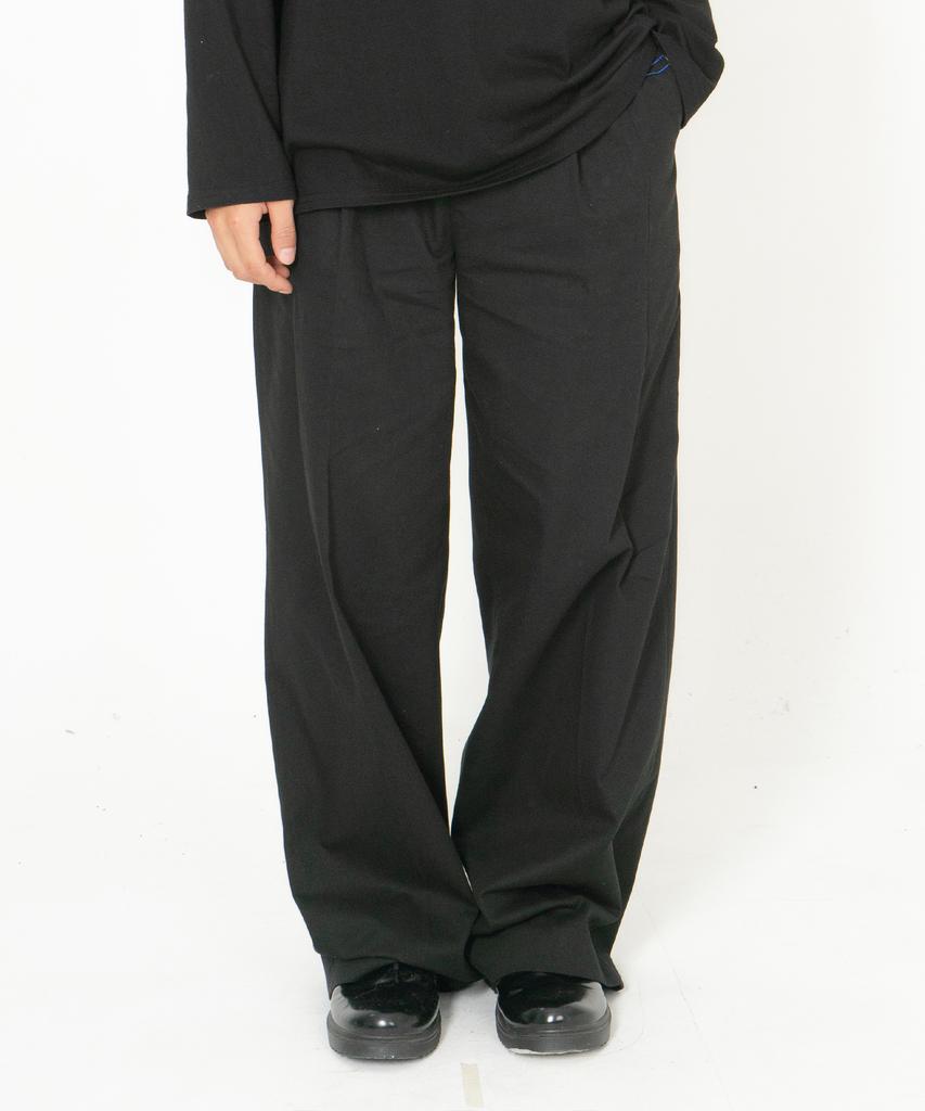 ODD DOT Pintuck Wide Pants_Black