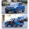 1:32 Compatible for BMW X5 SUV Model Car Toy, Zinc Alloy Pull Back Toy Car with Sound and Light for Kids Boy Girl Gift