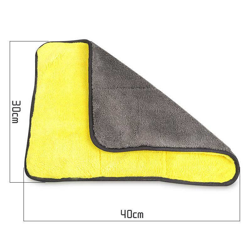 5pcs Car Care Wash Tools Thick Plush Soft Microfiber Cleaning Polishing Towels 30x40cm