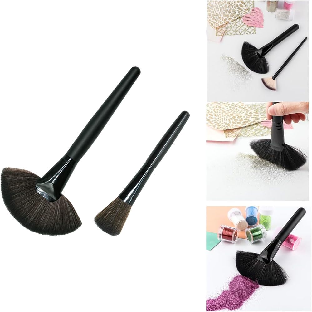 DFsucces Hair Cleaning Brush for Cleans Plastic Large Small Brush Set Brush, Figures, Soft, Ultra-Fine Fiber, Dust, Anti-Static, Models, Gunpla,