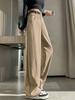 Women's Spring New High-Waisted Pants: Slim, Wide, Straight, and Floor-Length Styles