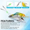 7PCS/Lot Shrimp Soft Fishing Lure 9cm/6g Artificial Bait With Luminous Bead Swivels Hook Lifelike Shrimp Lure Carp Fishing Bait