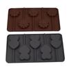 Silicone Heart & Flower Chocolate Lollipop Mold for DIY Baking & Cake Decoration