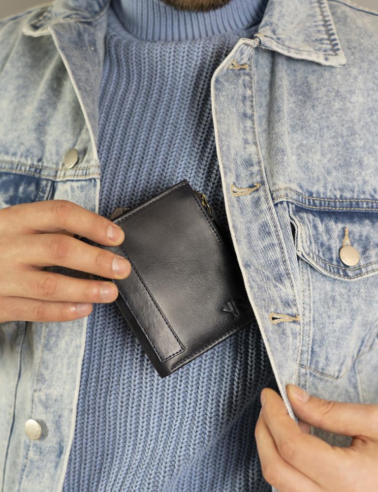 Large retro wallet with two coin pockets - Rovicky